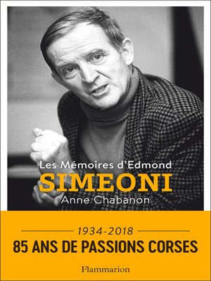 cover image of Les Mémoires d'Edmond Simeoni
